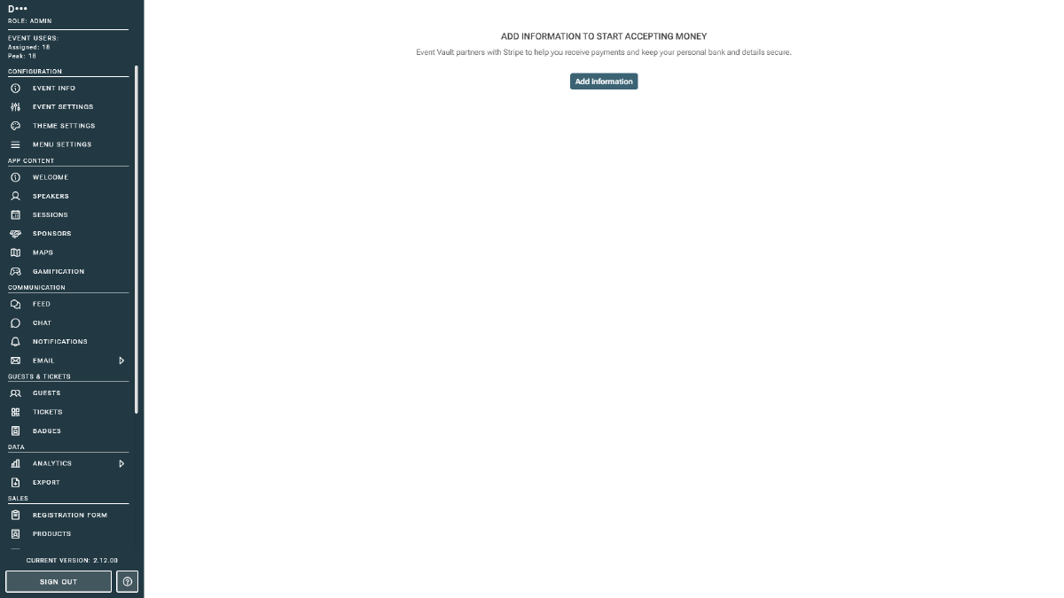 Stripe account setup and verification