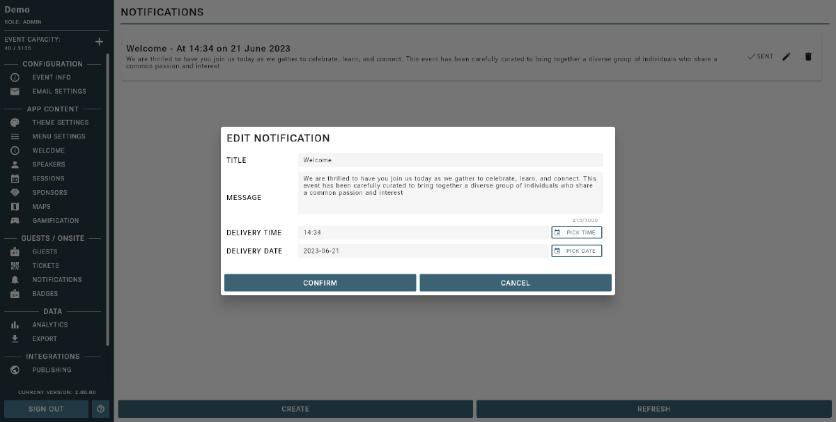 Push Notifications Example