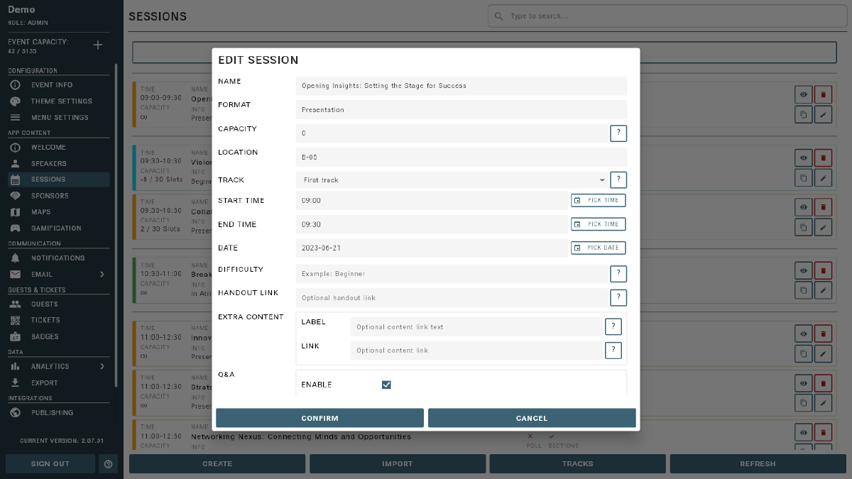 Session Management Example