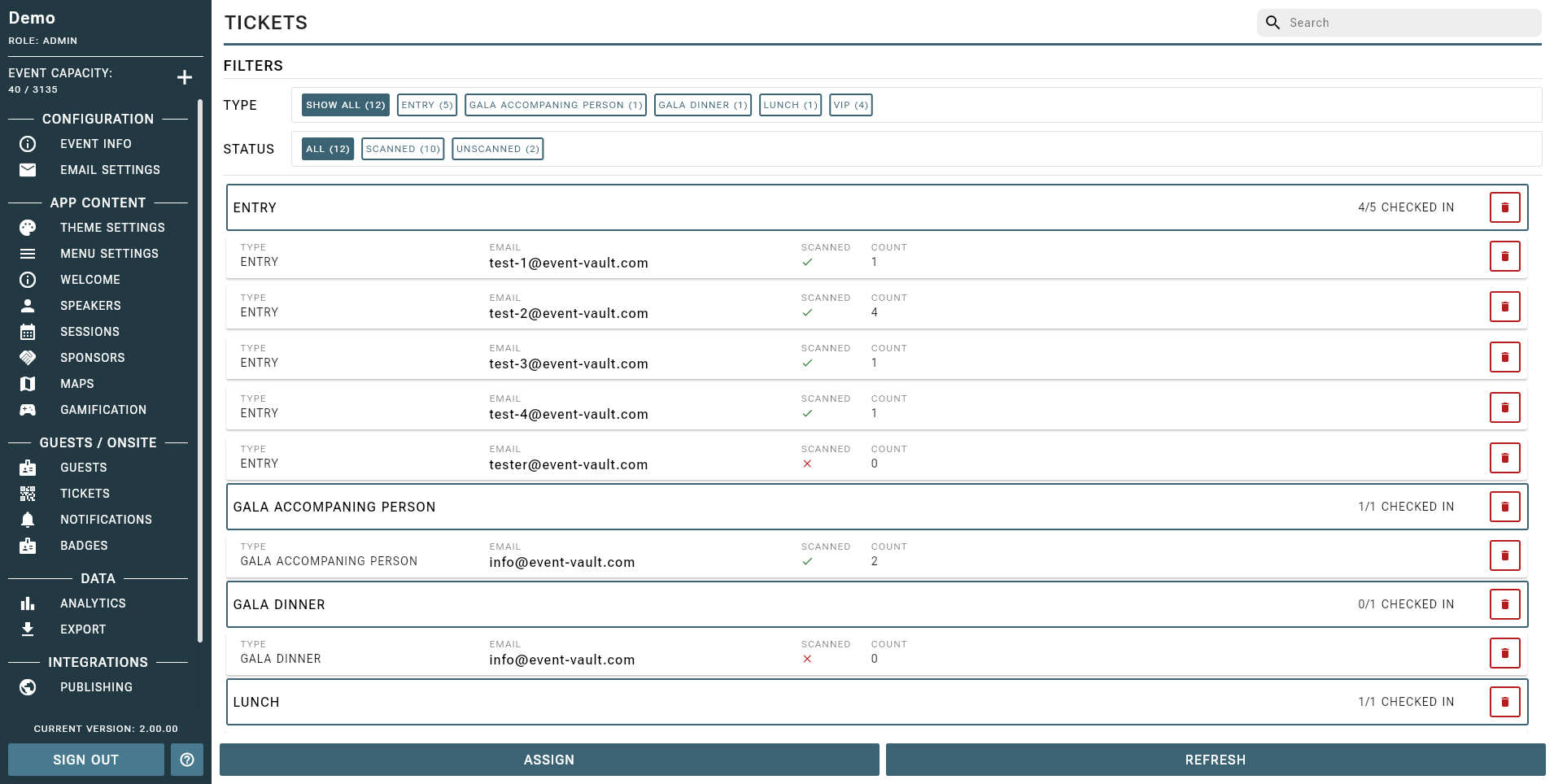 Ticket Management Example