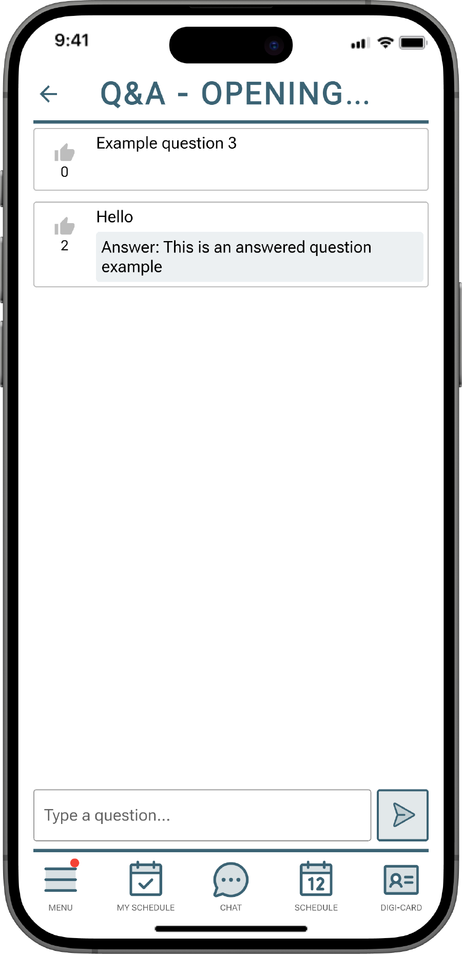 Live Q&A, Polling, Formal Voting & Feedback
